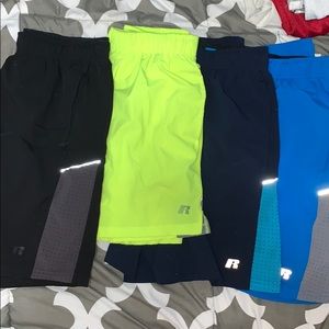 Bundle of 4 Russell men’s athletic shorts